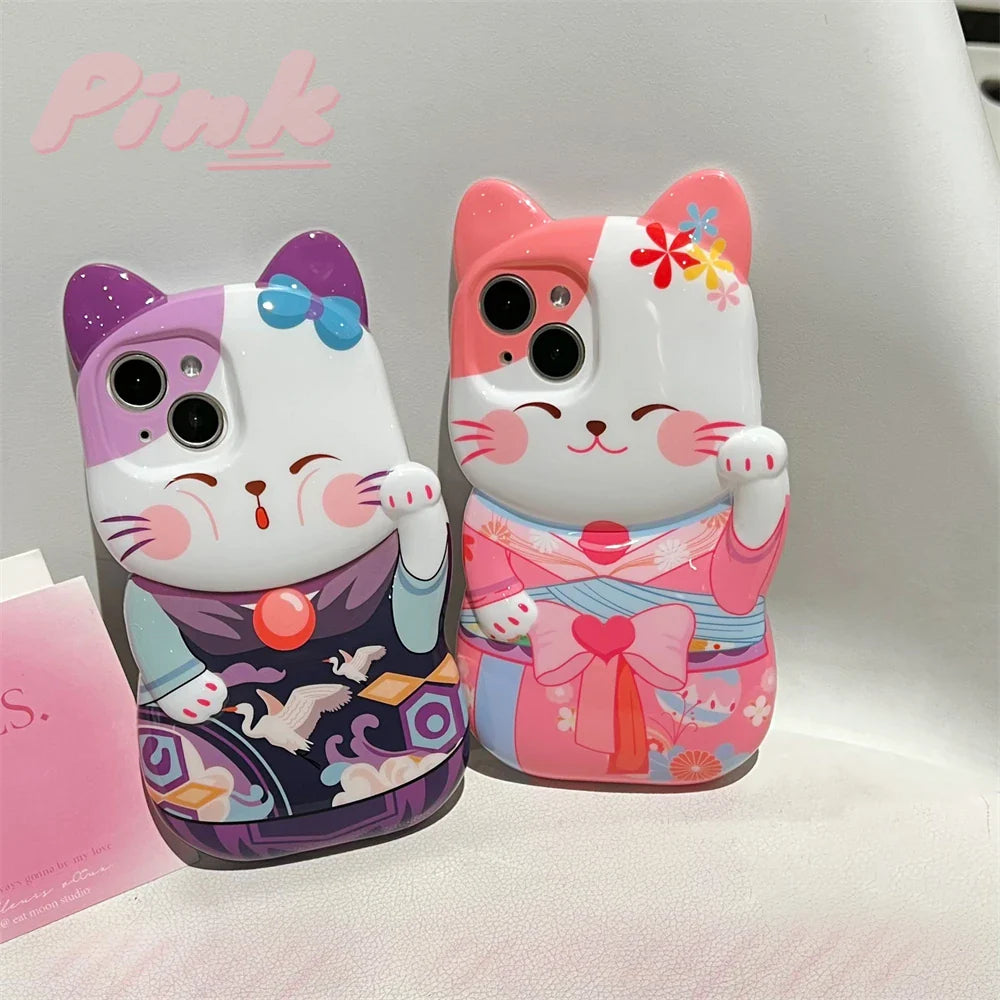 Coque iPhone Kimono Cat