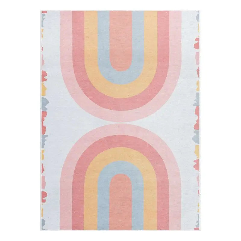 Tapis arc-en-ciel pastel