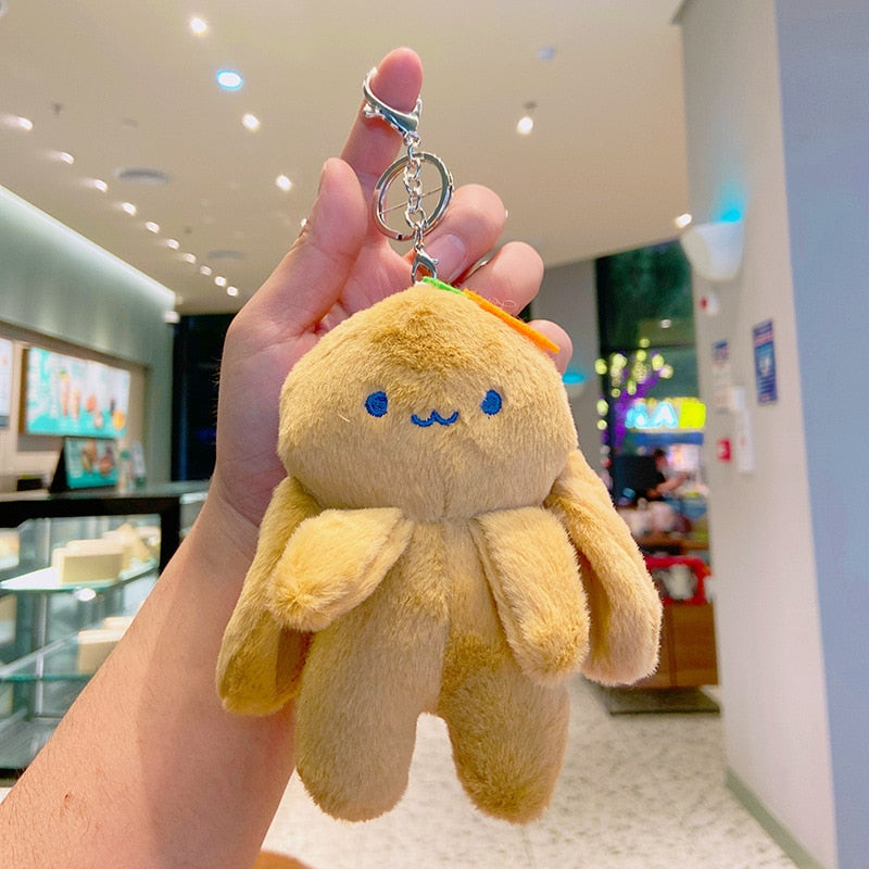 Porte-clés en peluche lapin