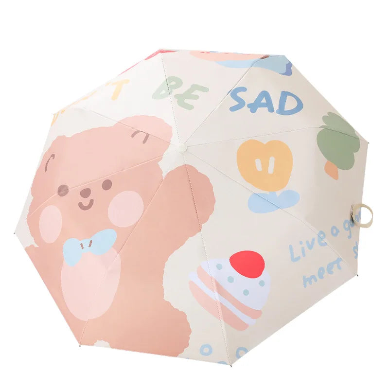 Cute Bow Tie Bear Umbrellas