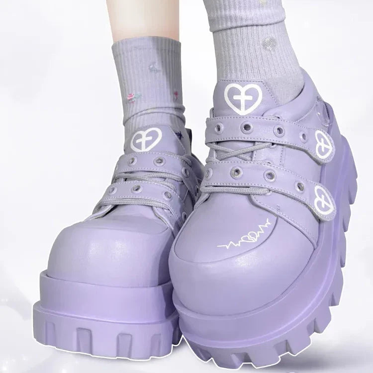 Chaussures à plateforme Cross Heart Mary Jane