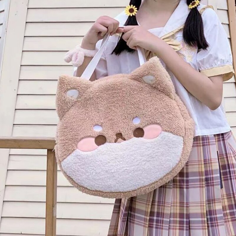 Sac à dos en peluche Shiba Inu