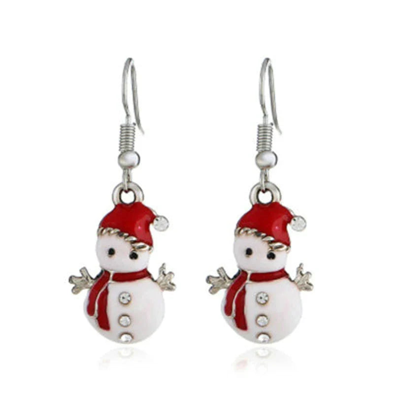 Boucles d'oreilles pendantes de Noël