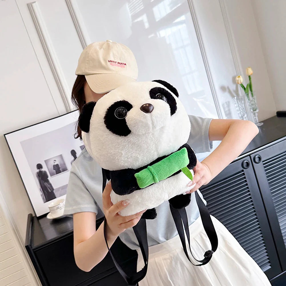 Petit sac à dos panda en peluche