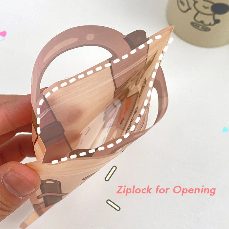 Bolsas reutilizables para refrigerios Kawaii