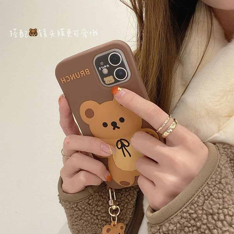 Coque iPhone Ours en Peluche