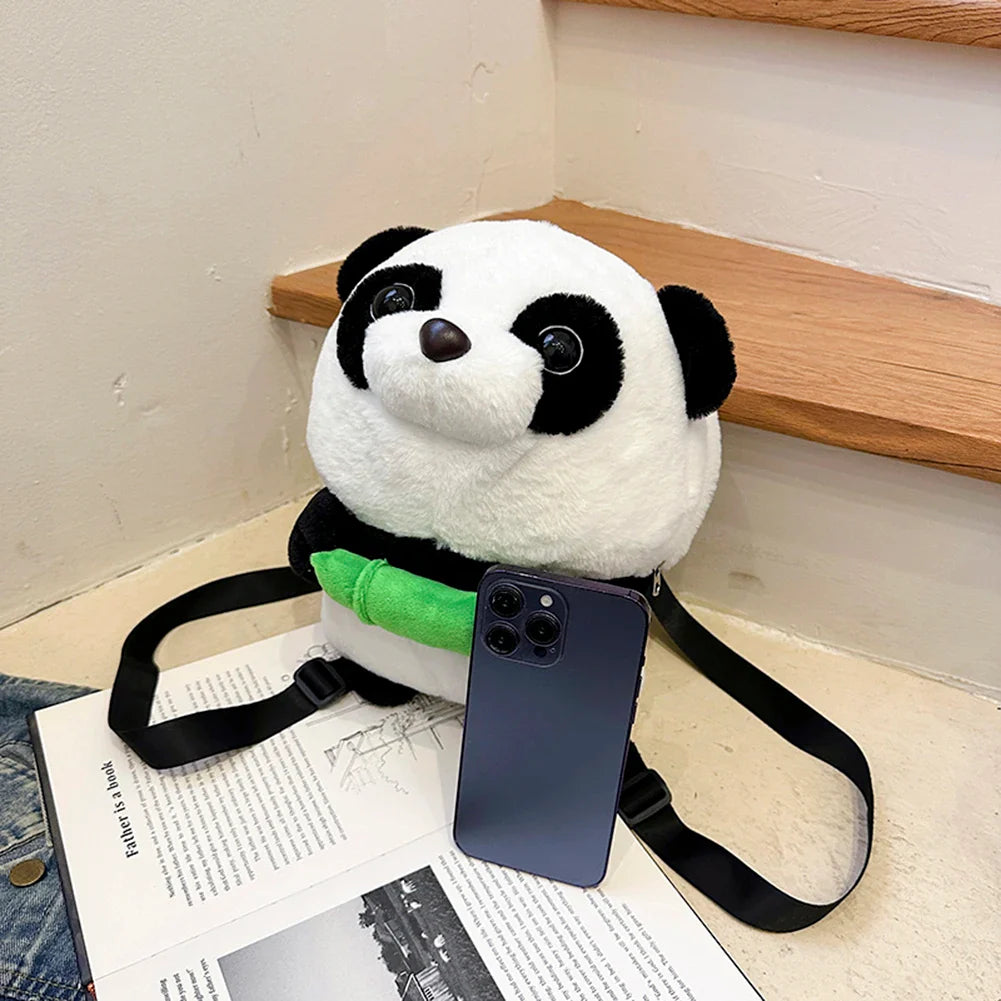 Petit sac à dos panda en peluche
