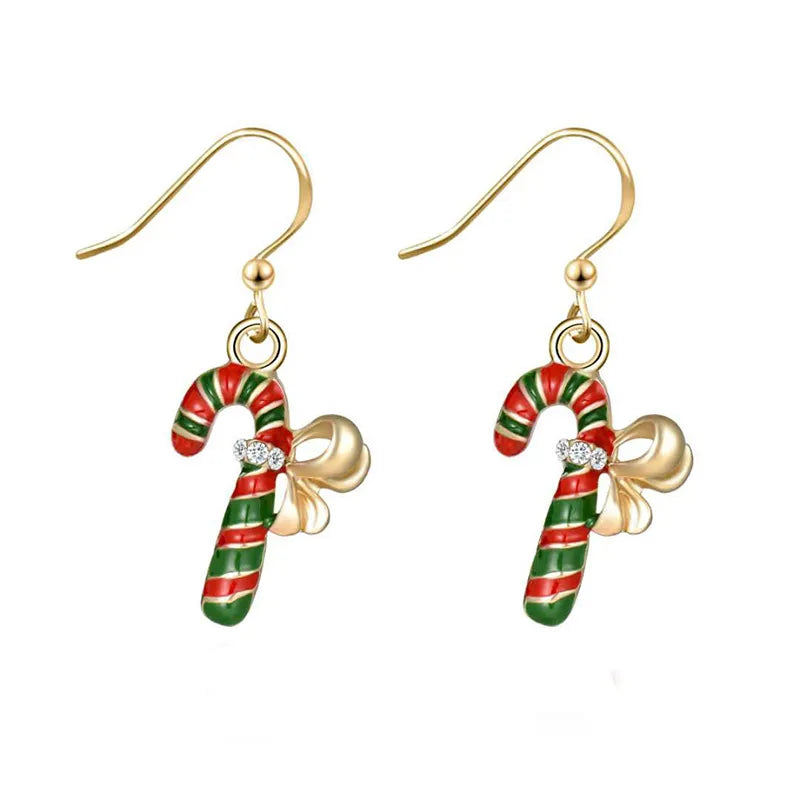 Boucles d'oreilles pendantes de Noël