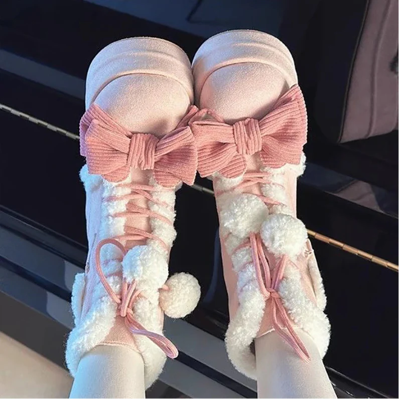 Bottes d'hiver Sweet Lolita Heart
