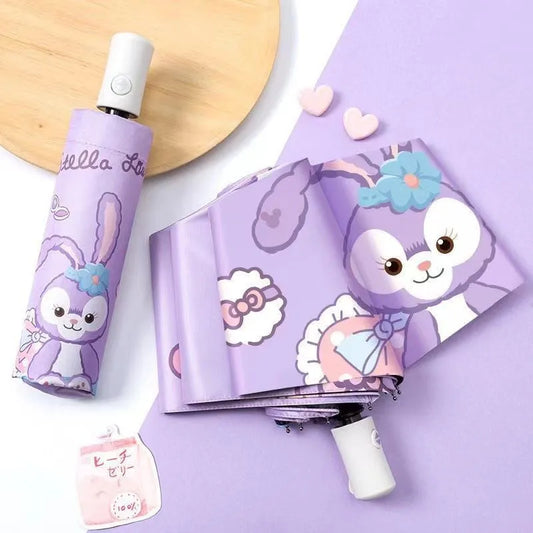 Parapluie lapin violet