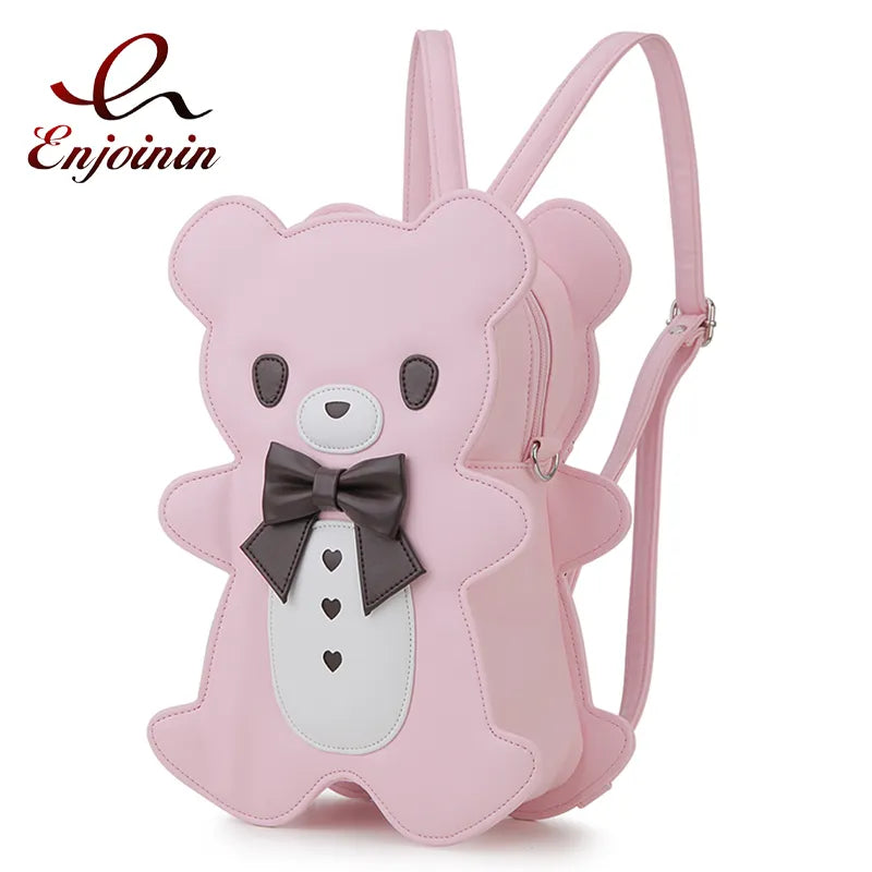 Sac à dos avec nœud papillon et ours