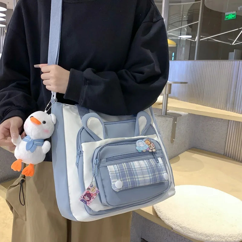Sac fourre-tout à bandoulière avec oreilles de lapin