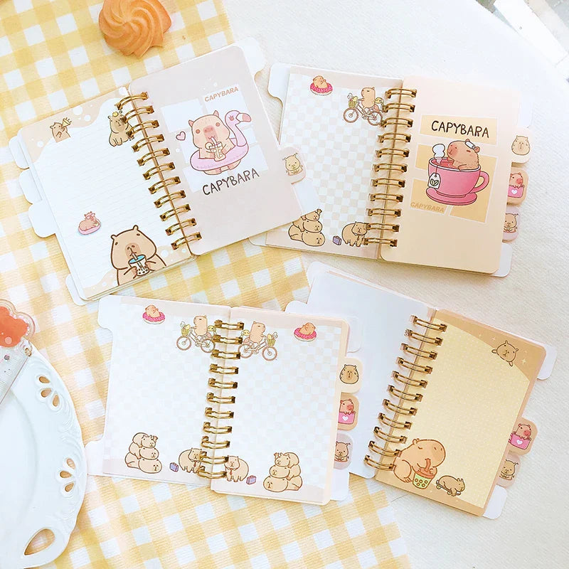 Lindos mini cuadernos de carpincho