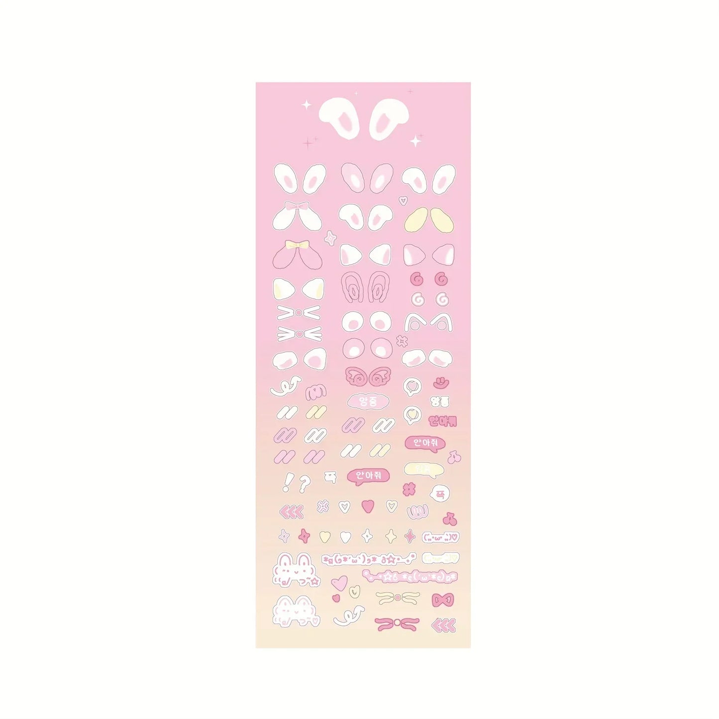 Cute Bunny Photo Card Stickers