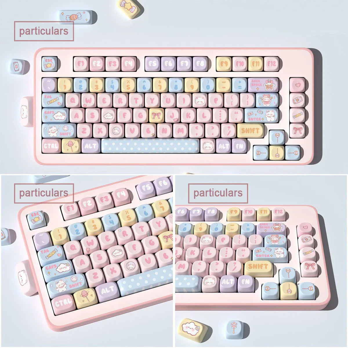 Ensemble de touches de clavier Candy Bear