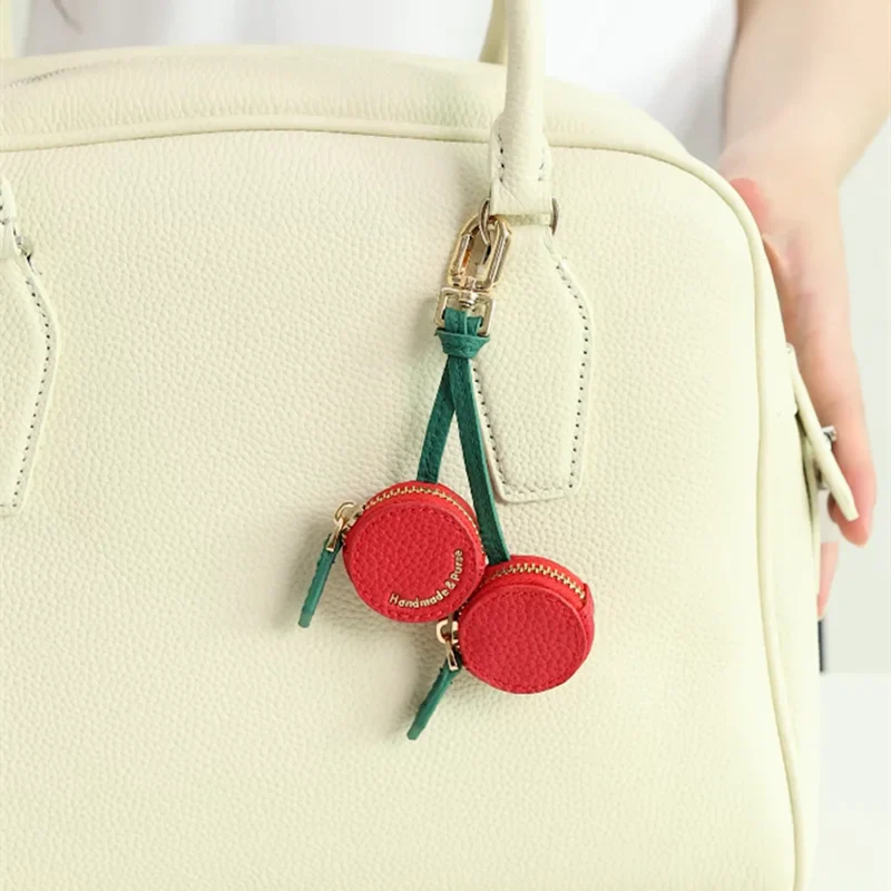 Cute Cherries Coin Purse Key Chain