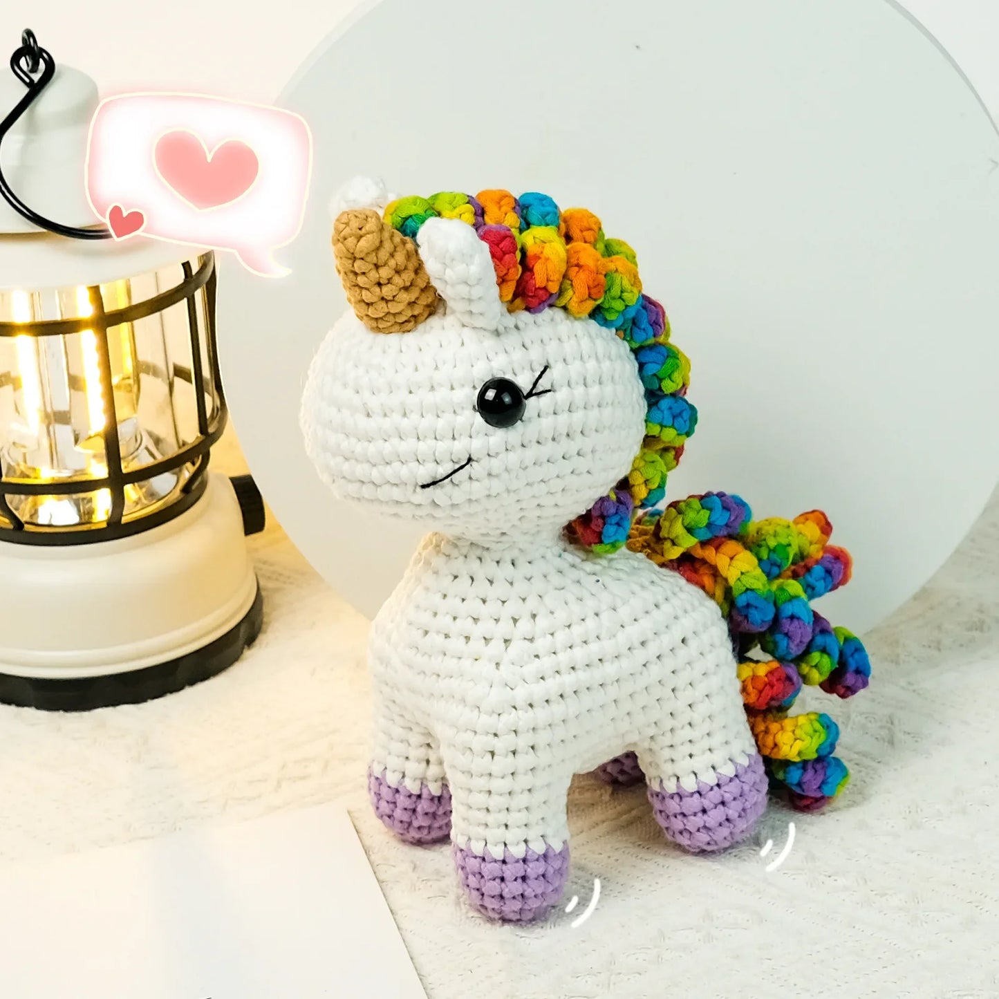 Licorne - Kit de crochet kawaii pour débutants