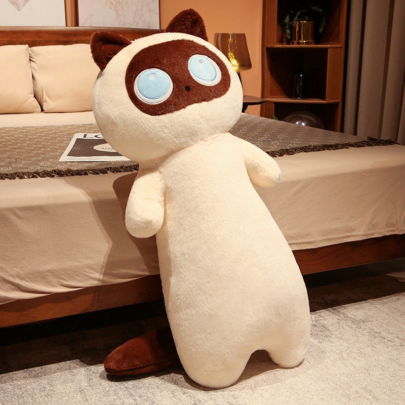 Almohadas corporales de peluche de gato