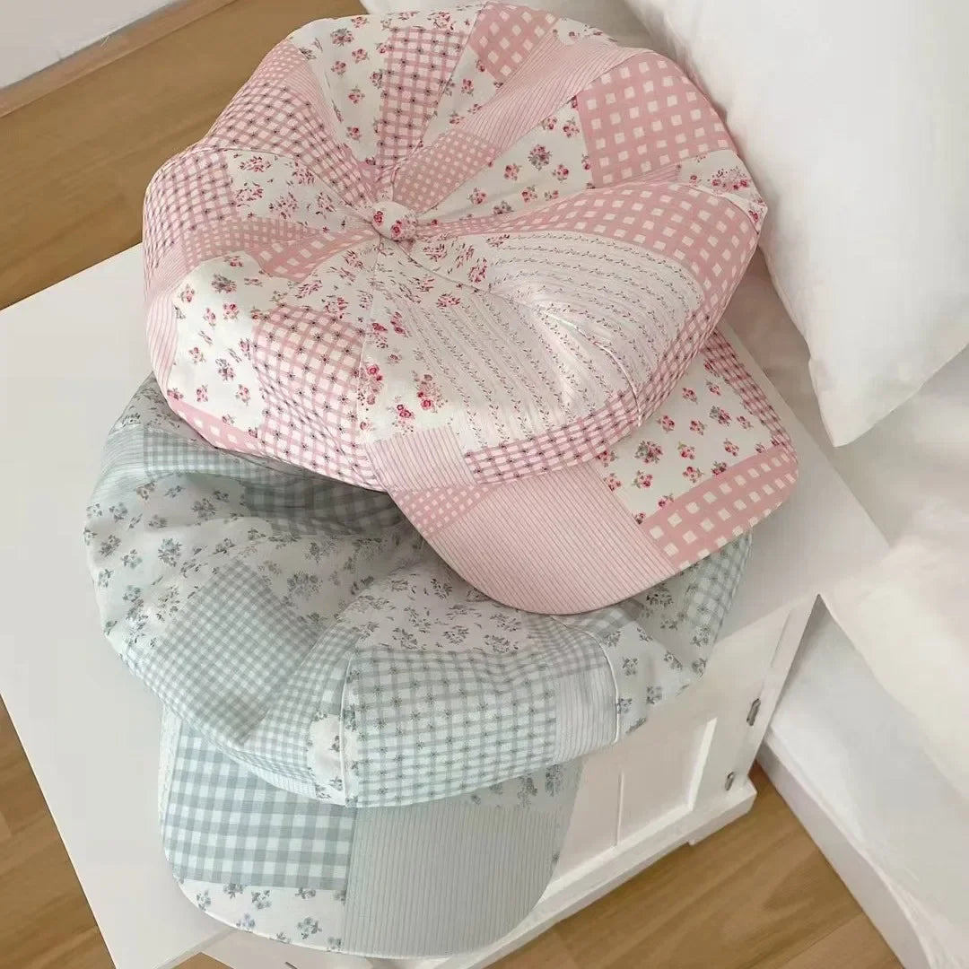 Chapeau patchwork pastel