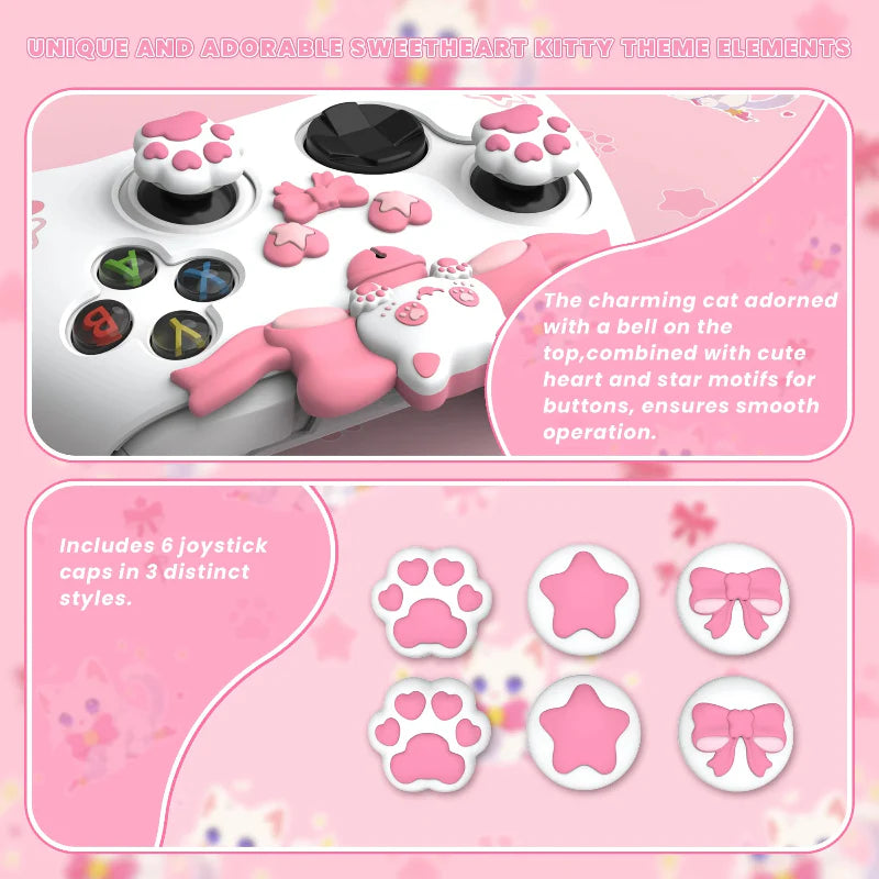 Housse de protection pour manette Xbox PlayVital Kawaii Cat