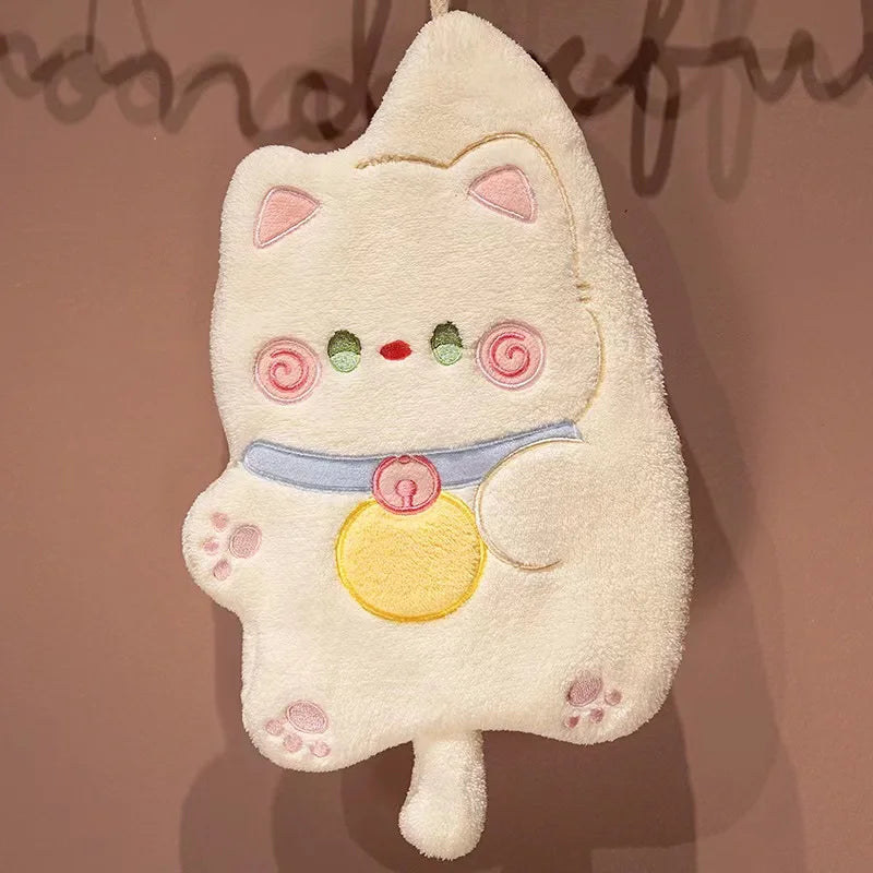 Toallas de mano con forma de gato
