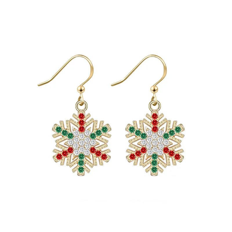 Boucles d'oreilles pendantes de Noël