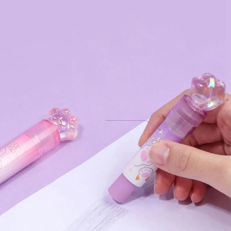 Gommes à patte de chat porte-bonheur