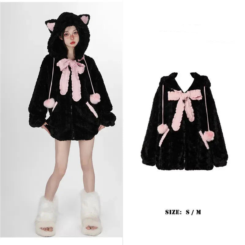 Sweat à capuche chat Harajuku