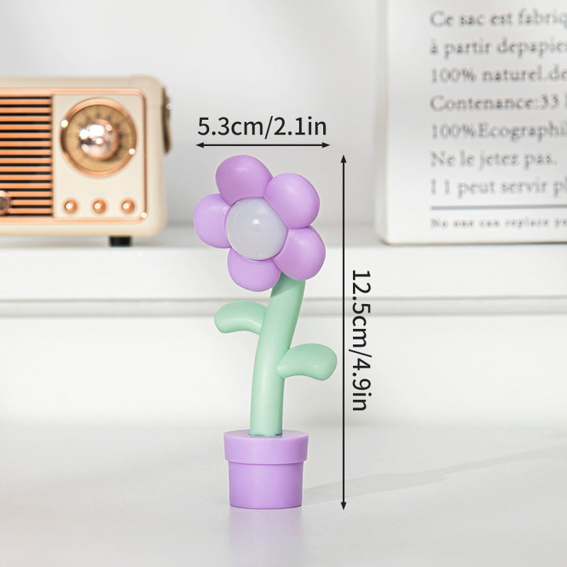 Veilleuses à fleurs pétillantes