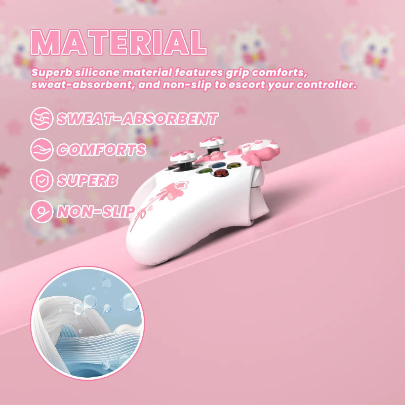 Housse de protection pour manette Xbox PlayVital Kawaii Cat