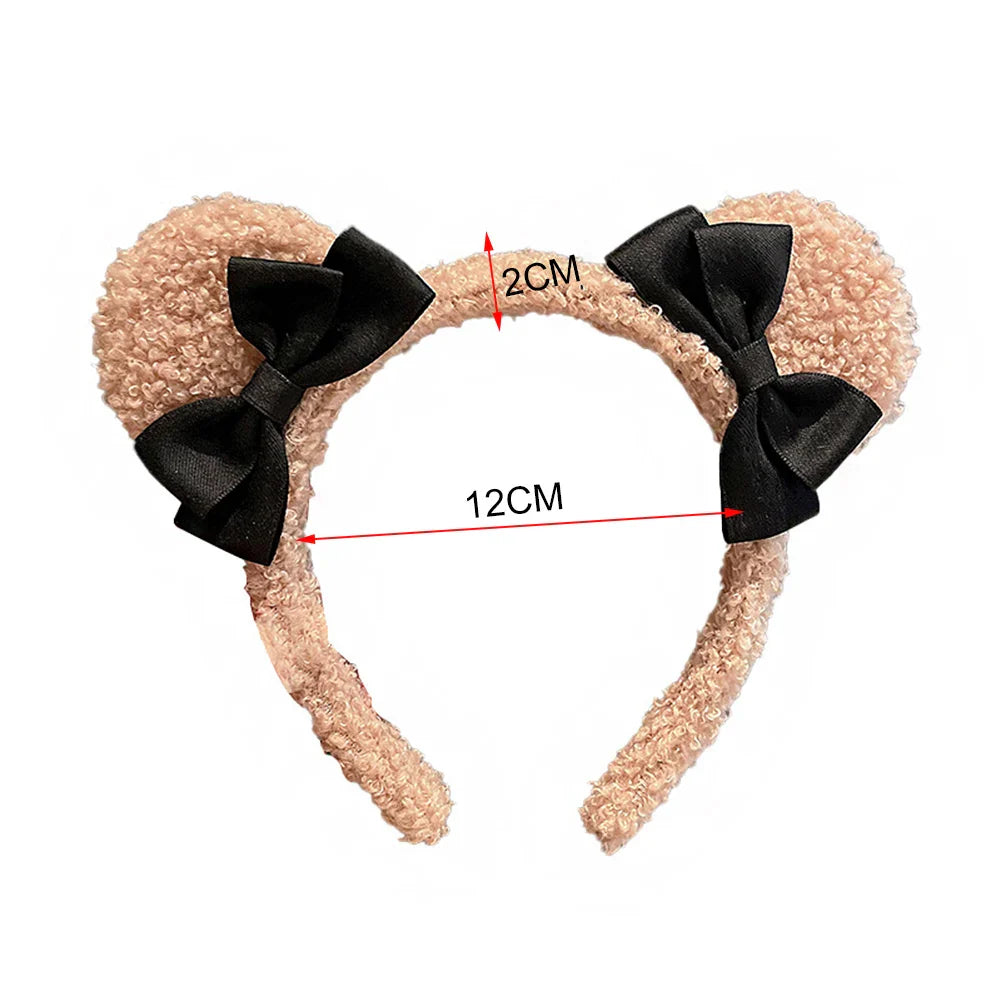 Bandeaux oreilles d'ours en peluche