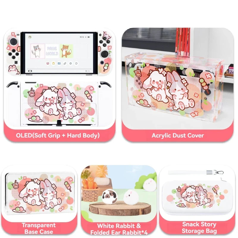Étui Nintendo Switch Kawaii Sweet Bunnies