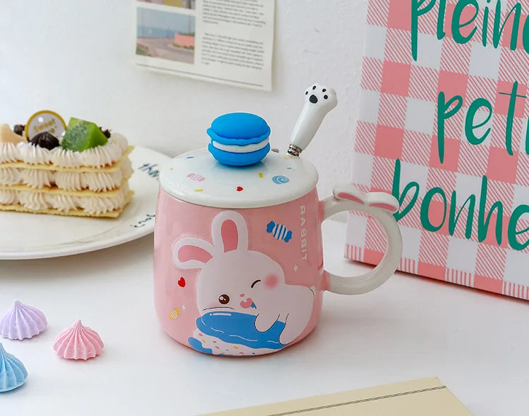 Tasses en forme de lapin macaron
