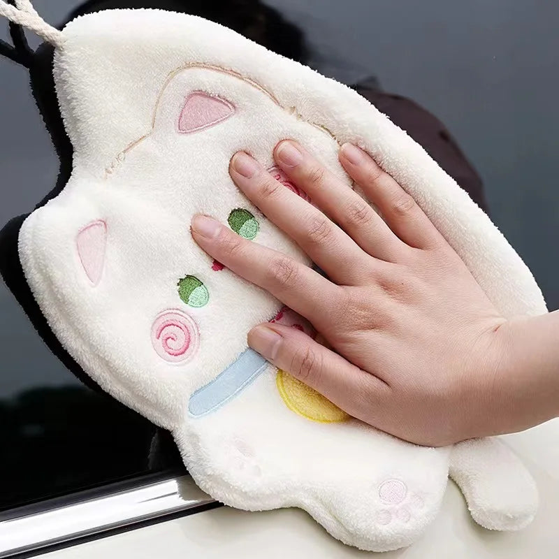 Toallas de mano con forma de gato