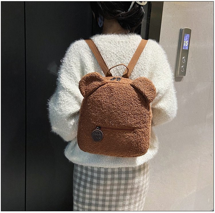 Petit sac à dos ours en peluche