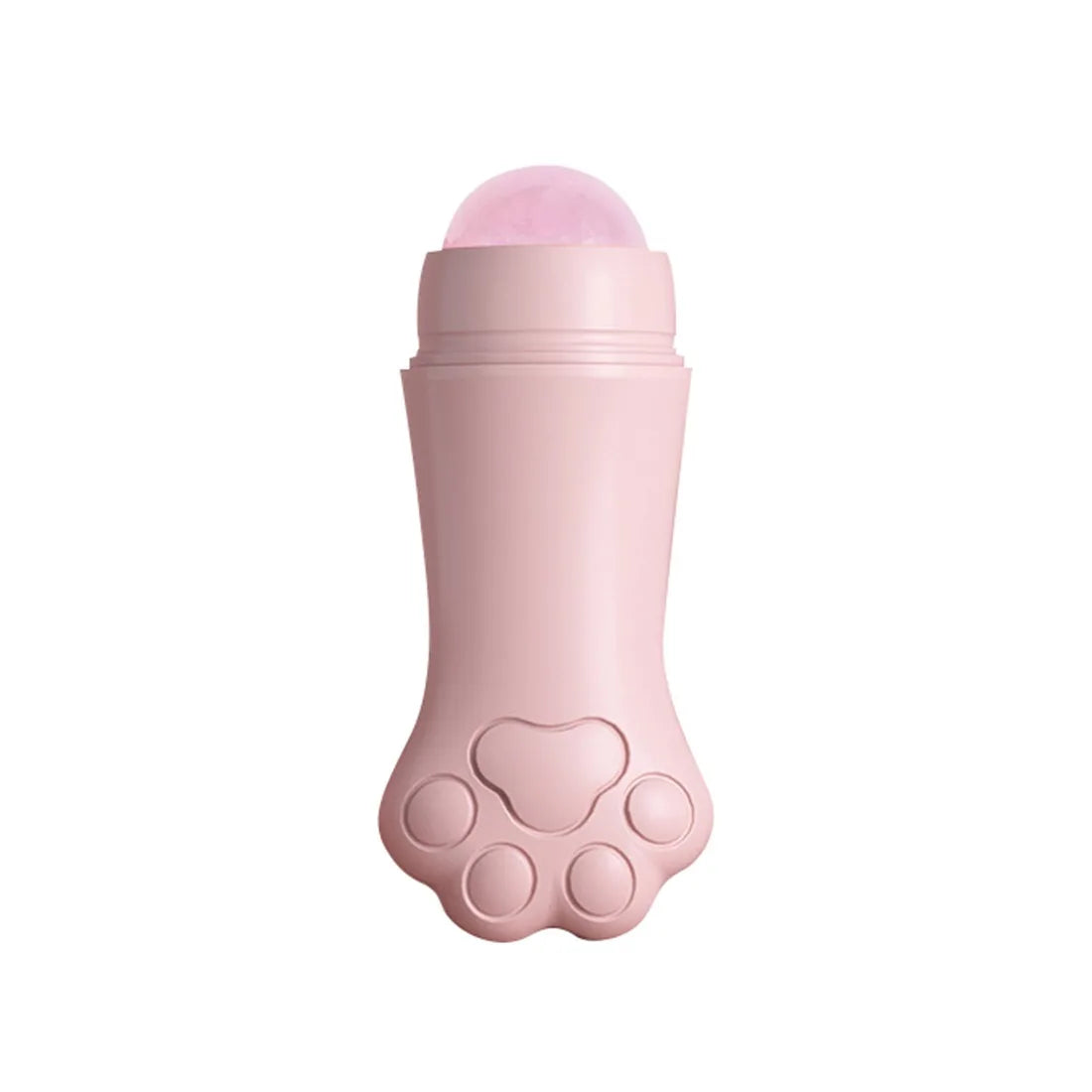 Rouleau absorbant d'huile pour le visage en quartz rose Cat Paw