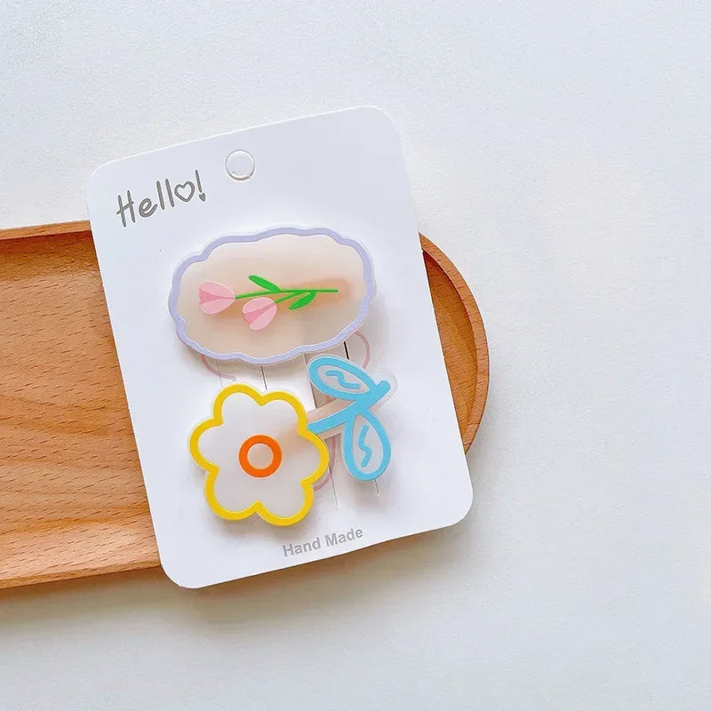 Kawaii Acrylic Hair Pin Clips