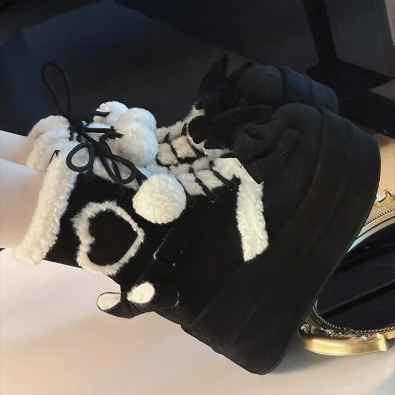 Bottes d'hiver Sweet Lolita Heart