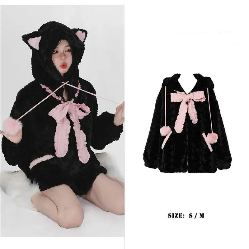 Sweat à capuche chat Harajuku