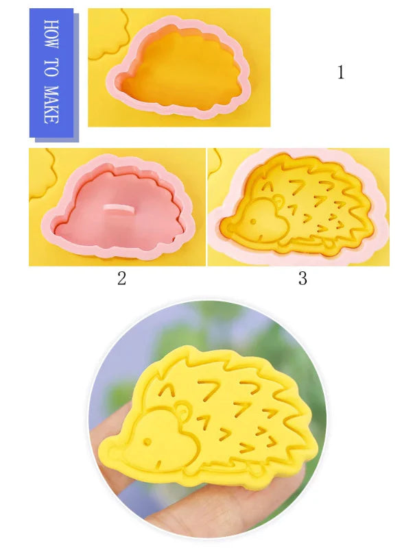 Kawaii Cookie Cutters 3D 8 Pcs