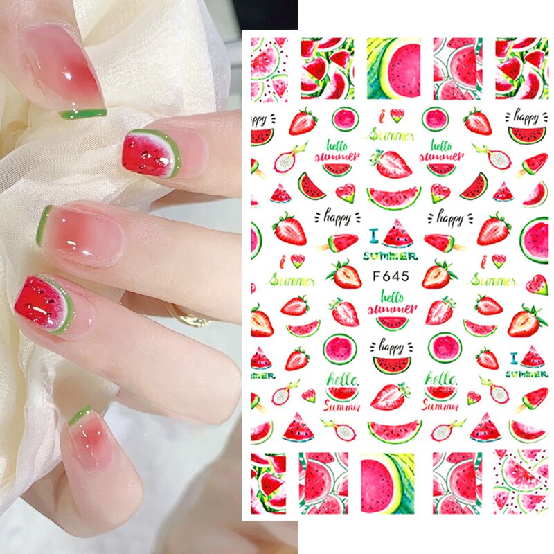 Décalcomanies Nail Art Fruits