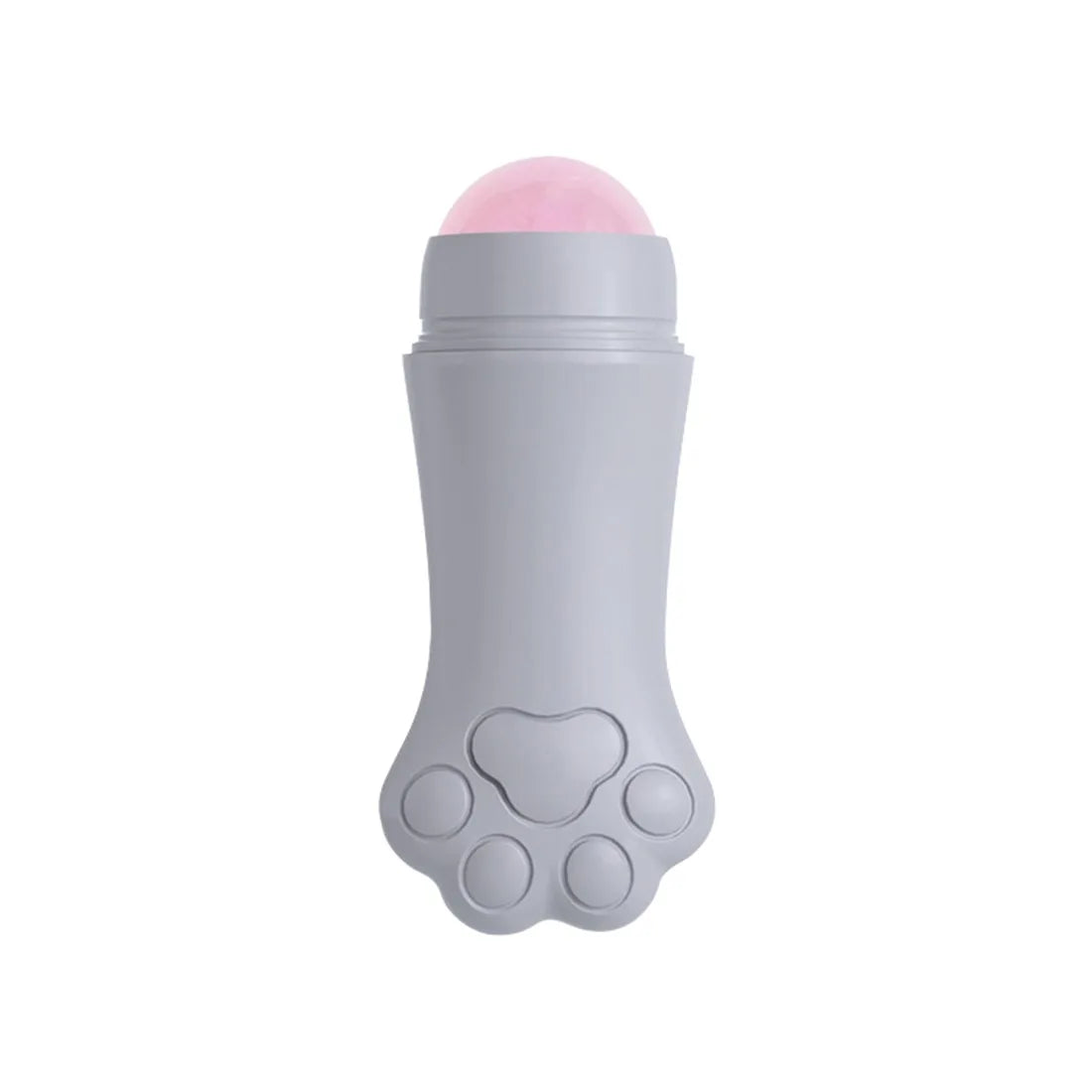 Rouleau absorbant d'huile pour le visage en quartz rose Cat Paw
