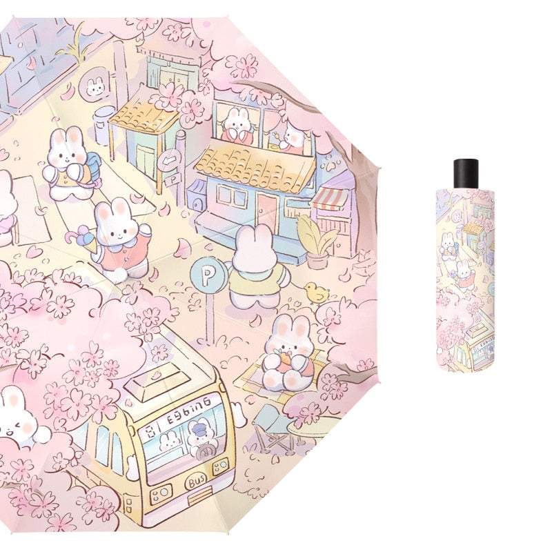 Sakura Town Bunny Umbrella