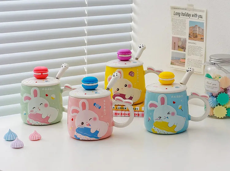 Tasses en forme de lapin macaron