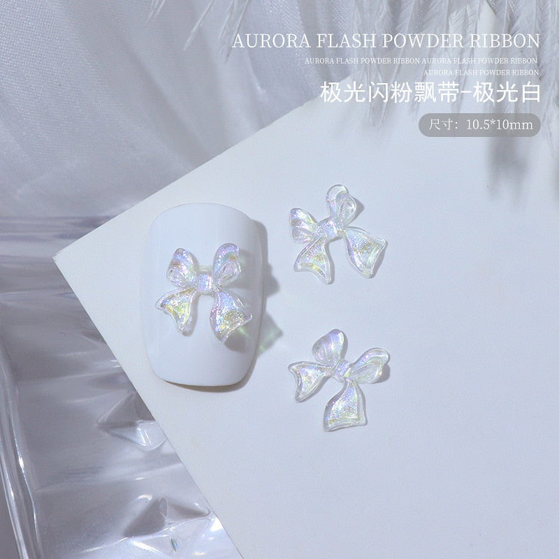 Charms pour ongles pastel brillants