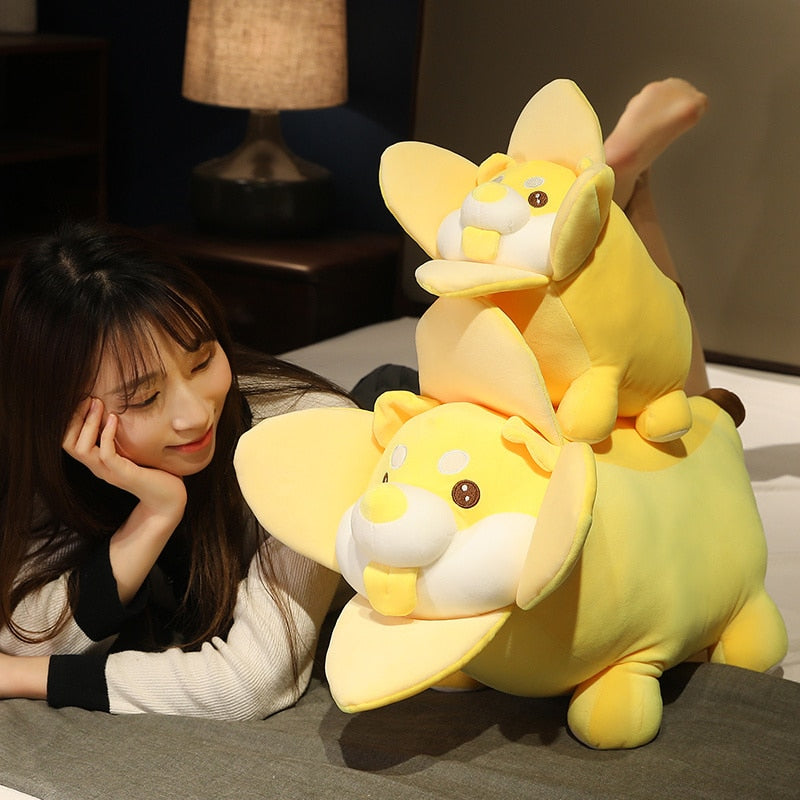 Peluche Shiba Inu banane