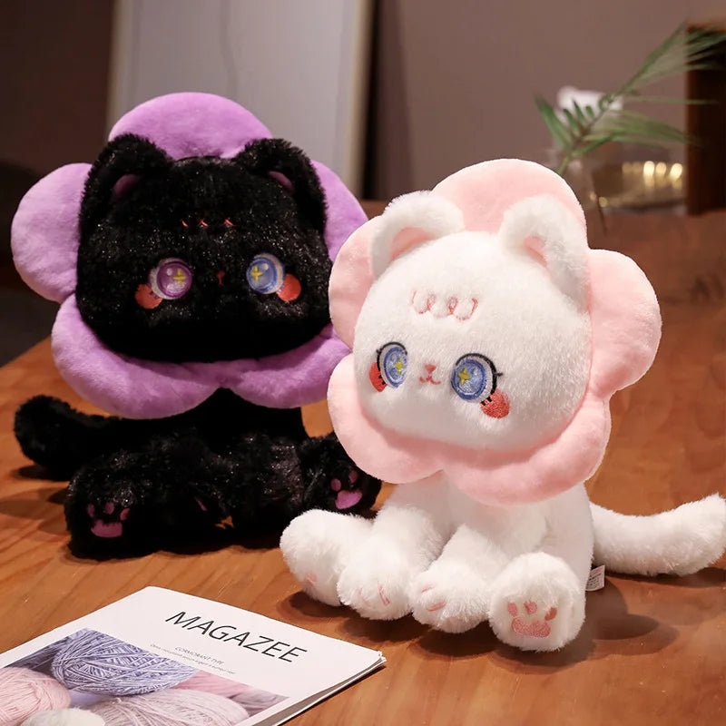 Peluches chat fleur de Sakura