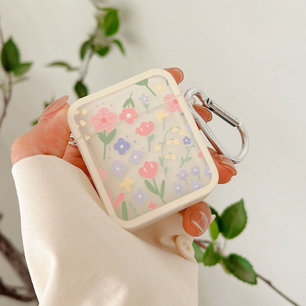 Étui AirPods à fleurs pastel