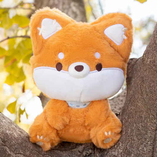 Peluche renard à grosse queue