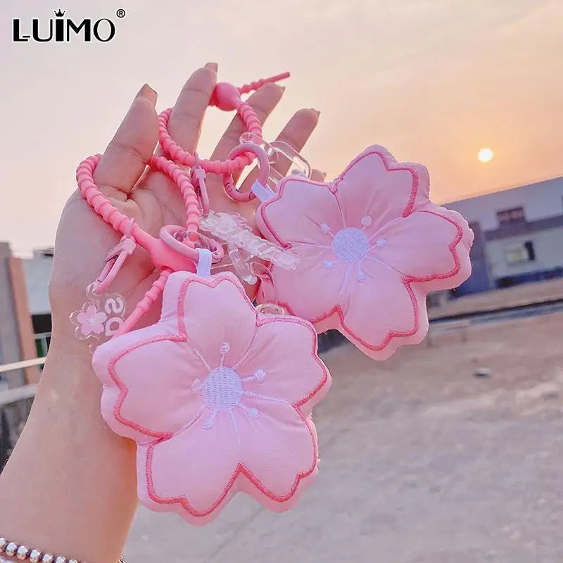 Porte-clés pendentif fleur de cerisier